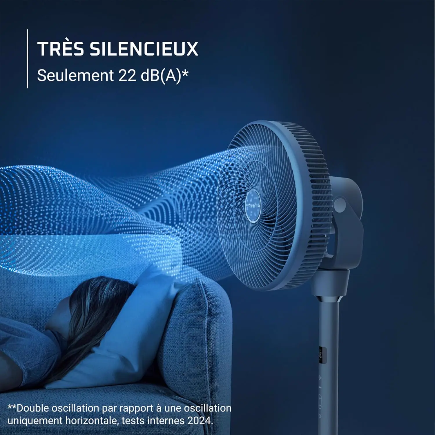 Ventilateur Rowenta Turbo Silence Compact 3D Multiflow vue 4