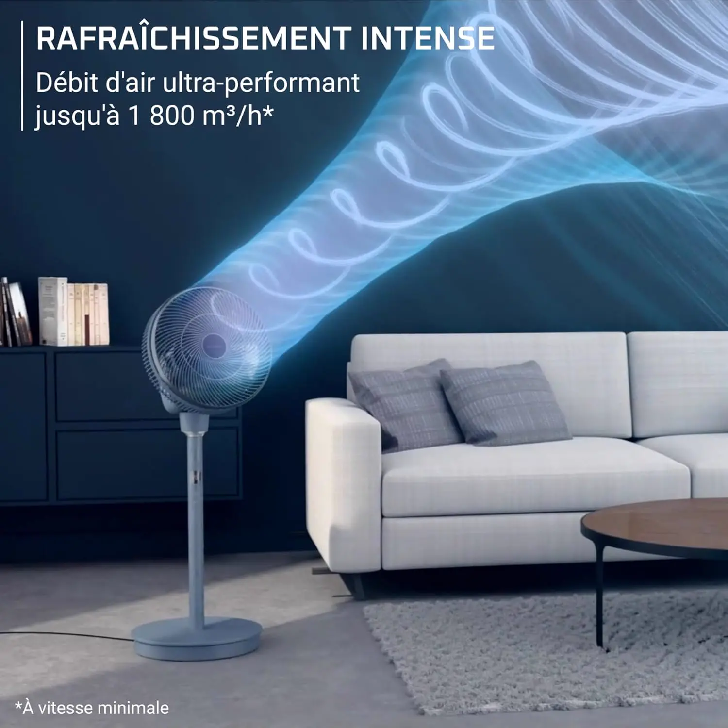 Ventilateur Rowenta Turbo Silence Compact 3D Multiflow vue 5