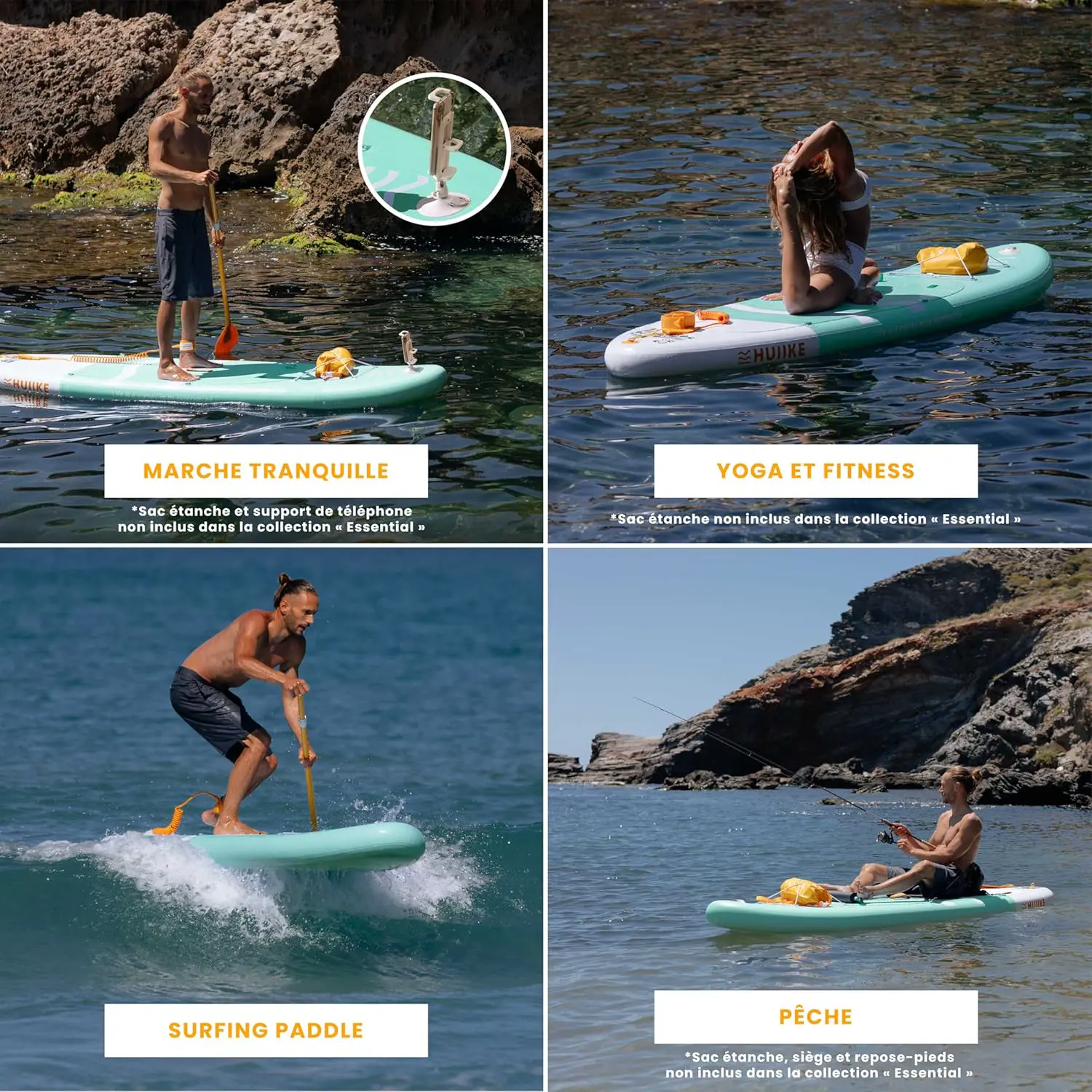 Paddle gonflable en aluminium 84 x 15 cm vue 5
