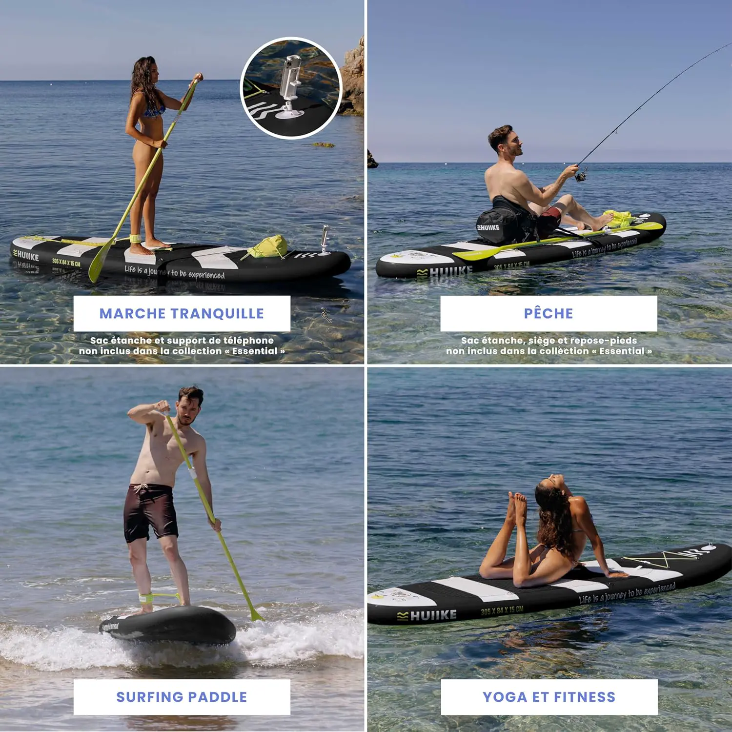 Paddle gonflable en aluminium 84x15 cm vue 5