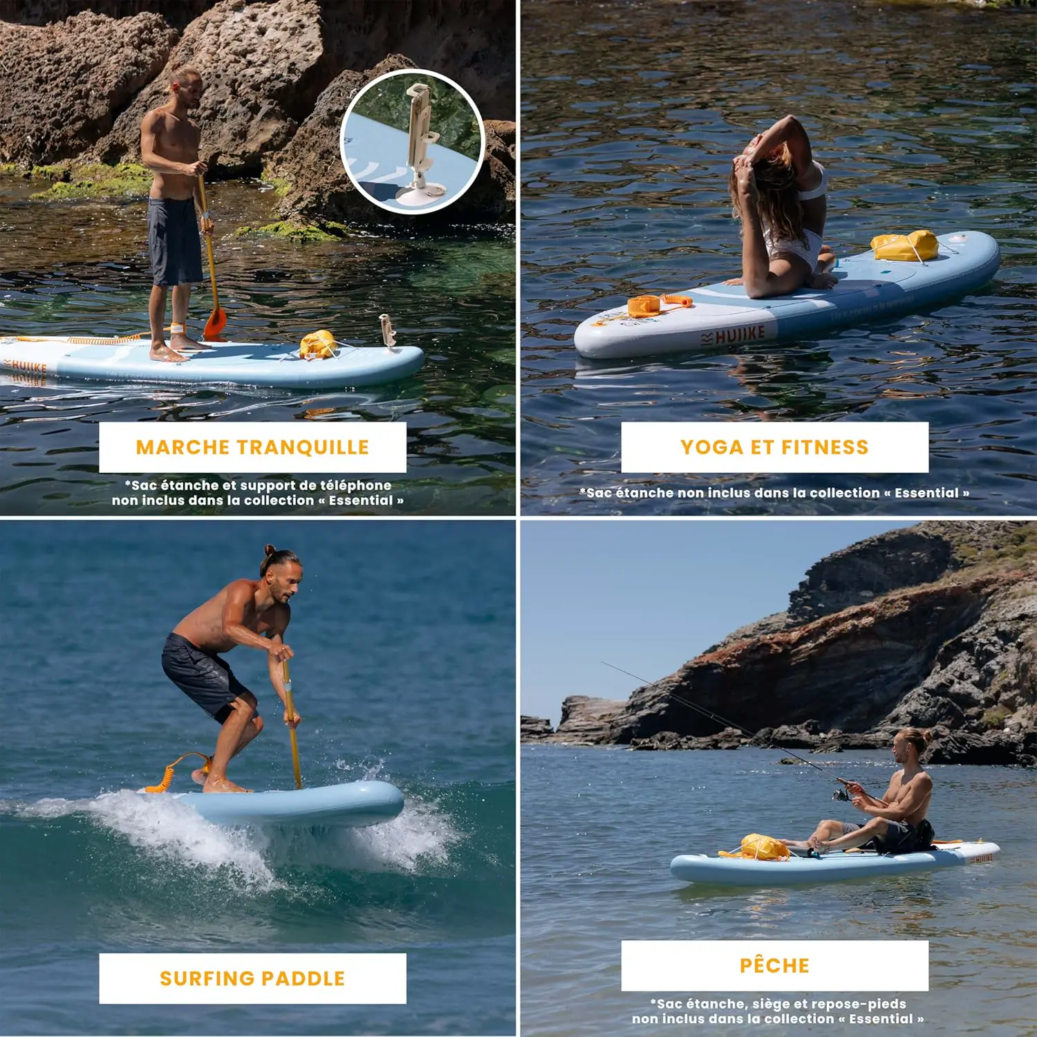 Paddle gonflable en aluminium 84 x 15 cm vue 5