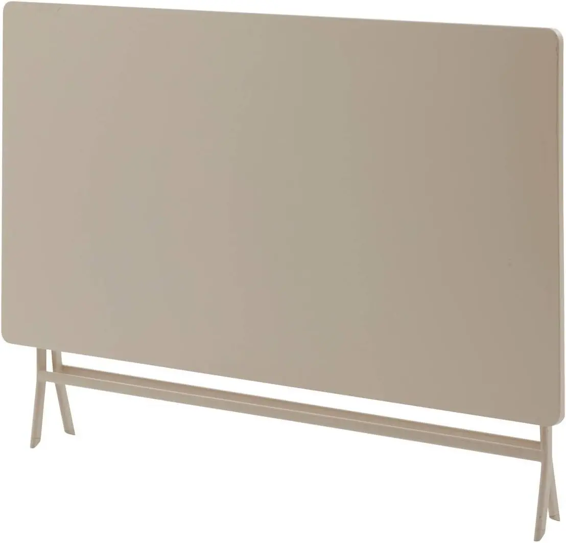 Table de jardin 6 places en acier 80 x 150 vue 4