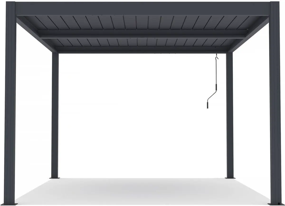 Pergola en aluminium anthracite 3 x 4 m vue 5
