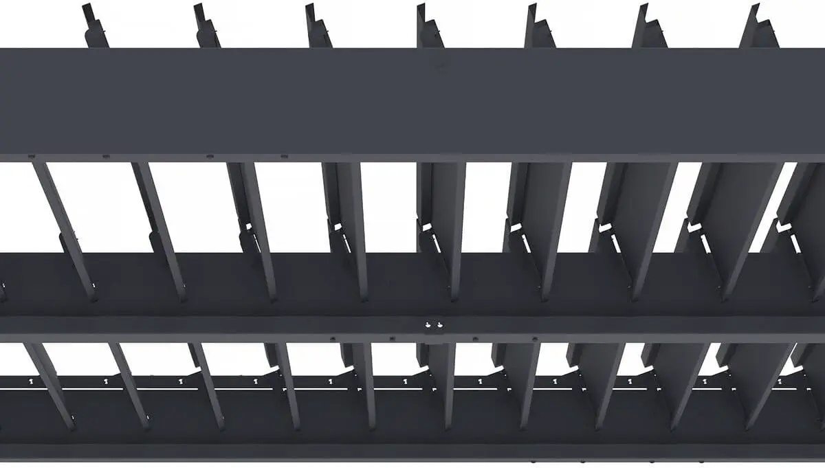 Pergola en aluminium anthracite 3 x 4 m vue 6