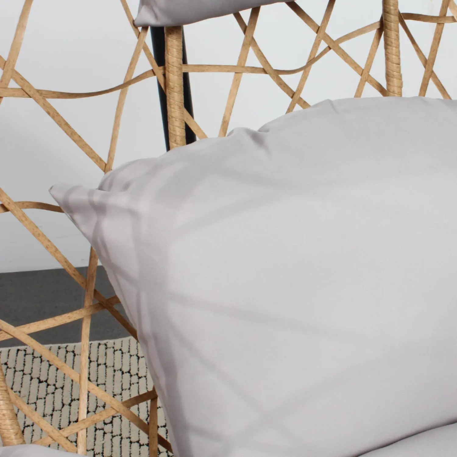 Fauteuils suspendus en rotin naturel 95 x 198 cm vue 5