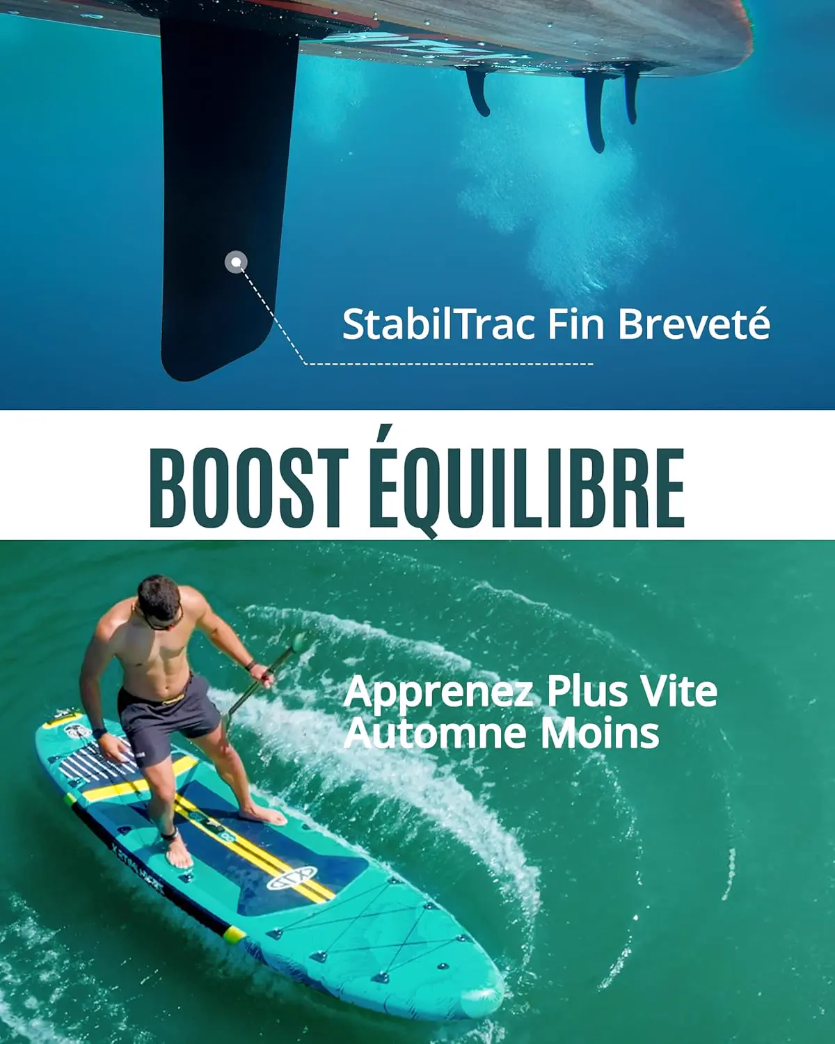 Paddle gonflable en acier 350 x 89 cm vue 3