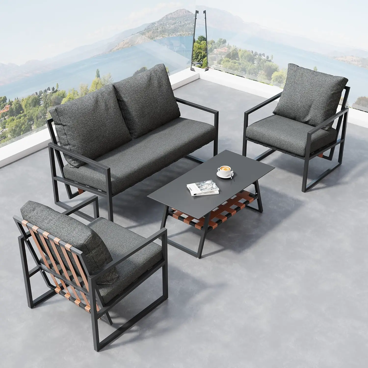 Salon de Jardin Exterieur 4 Personnes