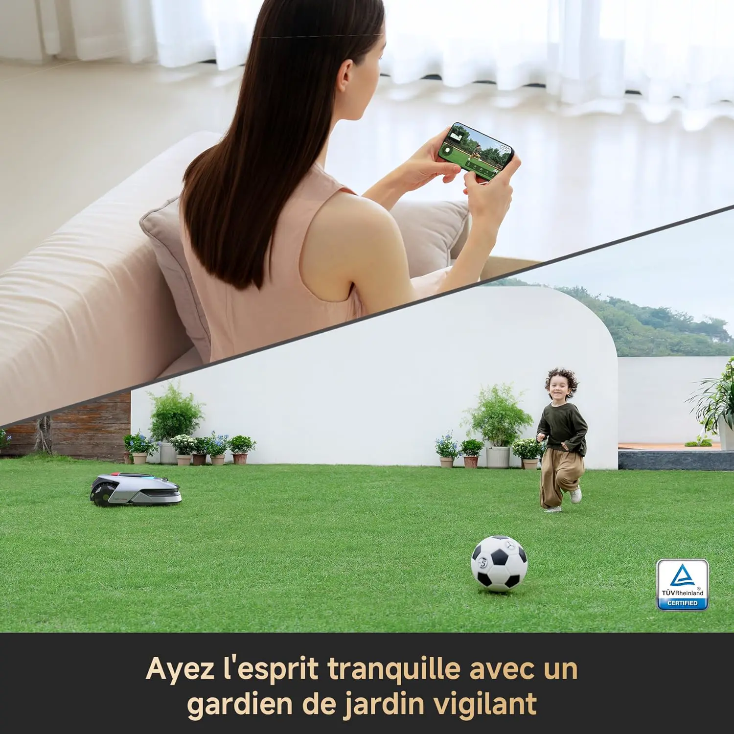 Robot tondeuse DREAME A2 3000 Robot Tondeuse sans Fil Périphér… vue 7