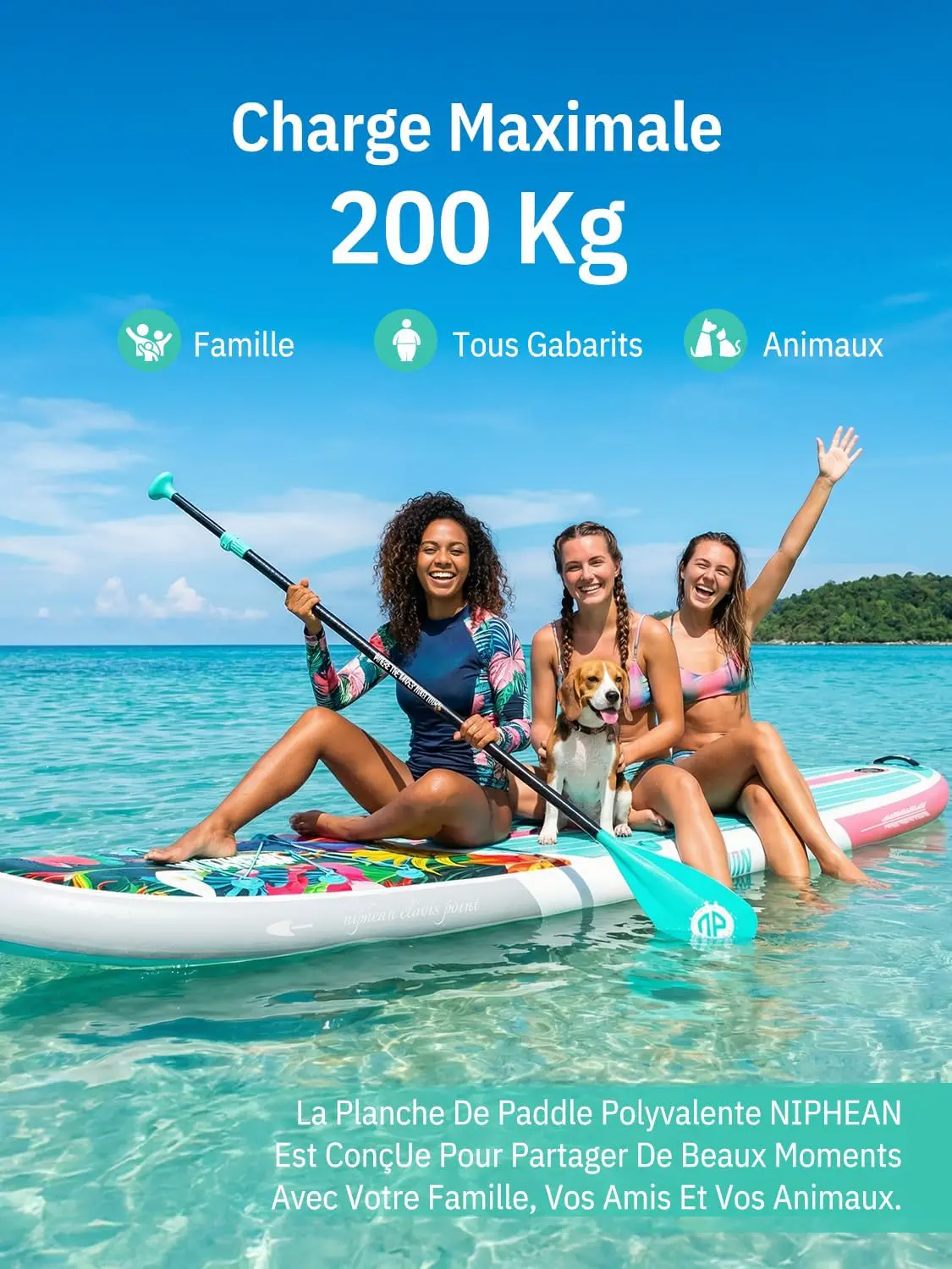 Paddle gonflable Niphean Paddle Gonflable Adulte avec Tous Les… vue 3