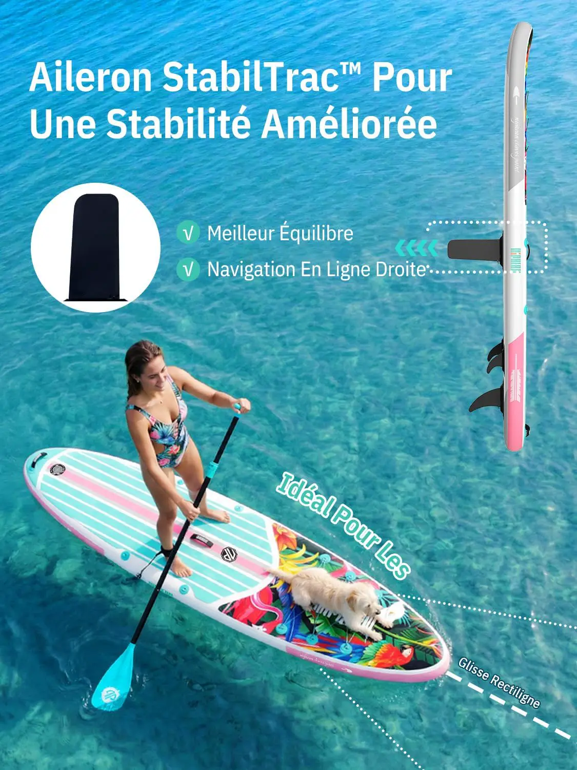 Paddle gonflable Niphean Paddle Gonflable Adulte avec Tous Les… vue 5
