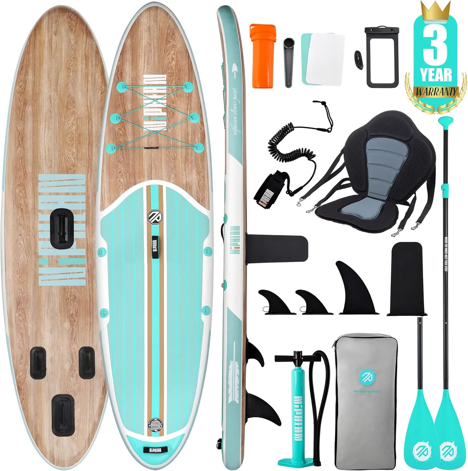 Niphean Paddle Gonflable Adulte avec Tous Les Accessoires