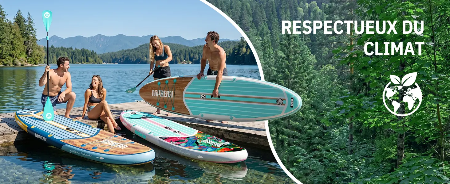 Paddle gonflable 2 places — contenu détaillé 1