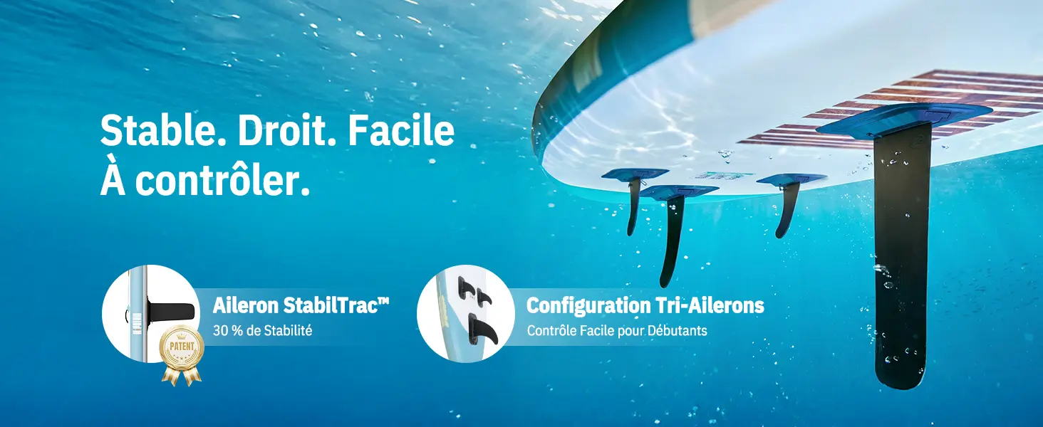 Paddle gonflable 2 places — contenu détaillé 2