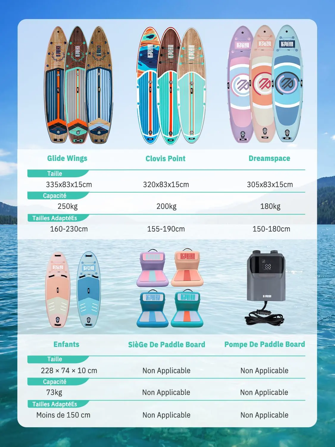 Paddle gonflable chocolat vue 7