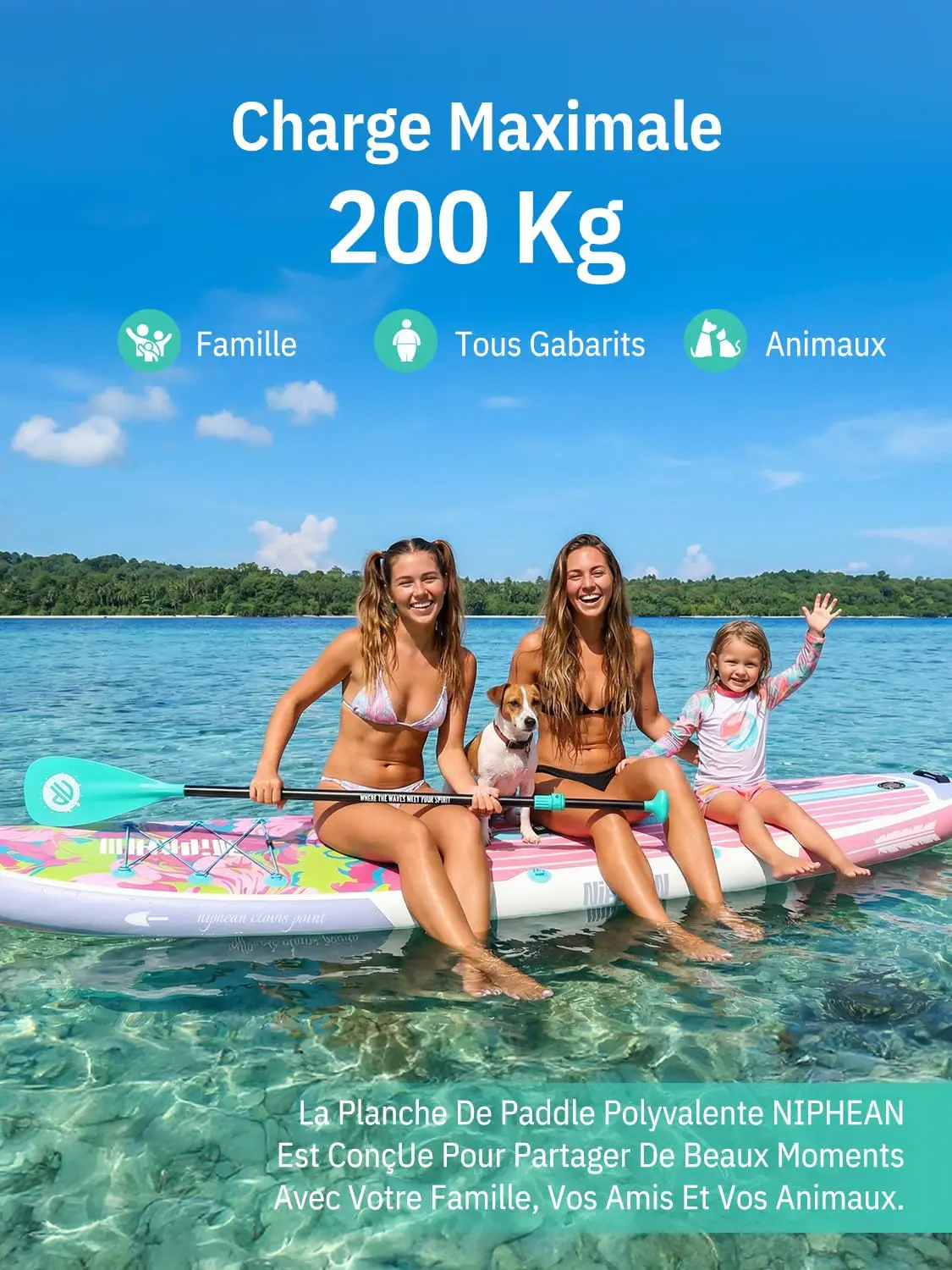 Paddle gonflable Niphean Paddle Gonflable Adulte avec Tous Les… vue 3