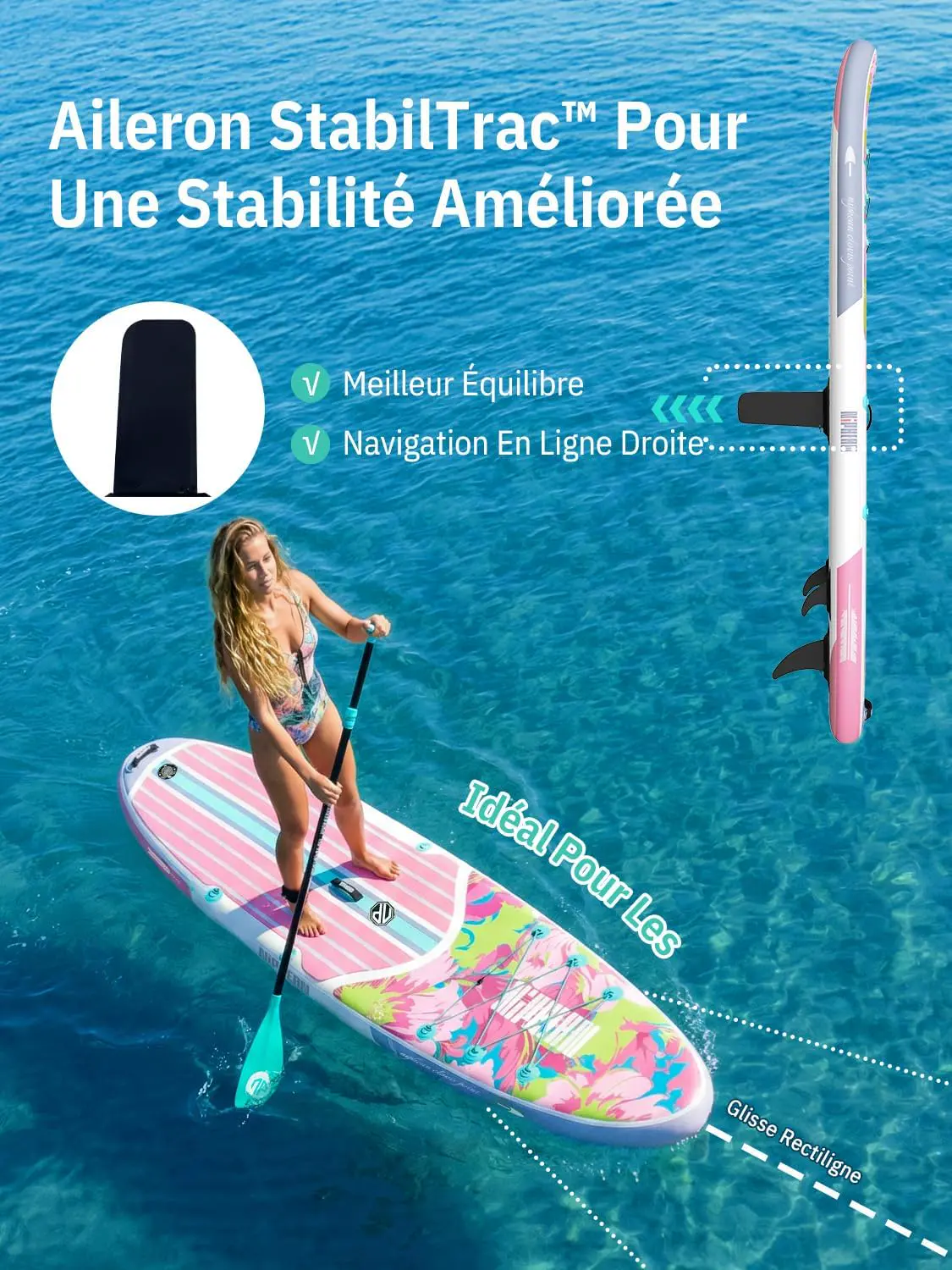 Paddle gonflable Niphean Paddle Gonflable Adulte avec Tous Les… vue 5