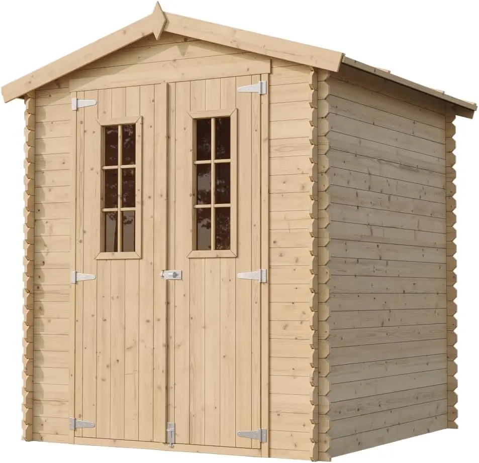 Abri de jardin en bois en bois marron 2,82 m² vue 3