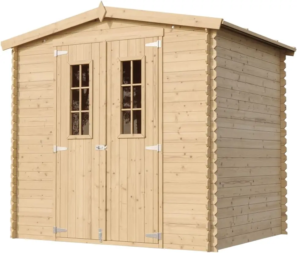 Abri de jardin en bois en bois beige 4,33 m² vue 3