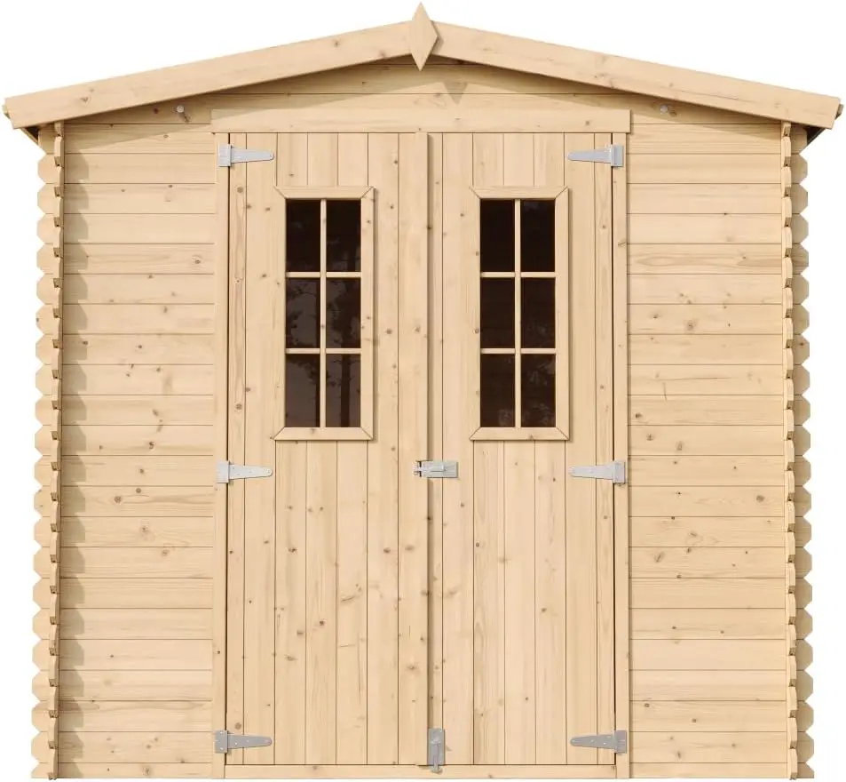 Abri de jardin en bois en bois beige 4,33 m² vue 7