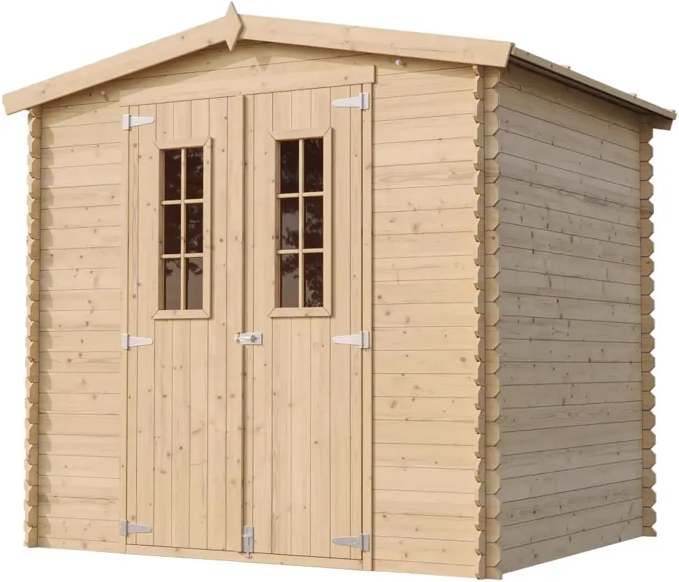 Abri de jardin en bois en bois naturel 4,33 m² vue 3