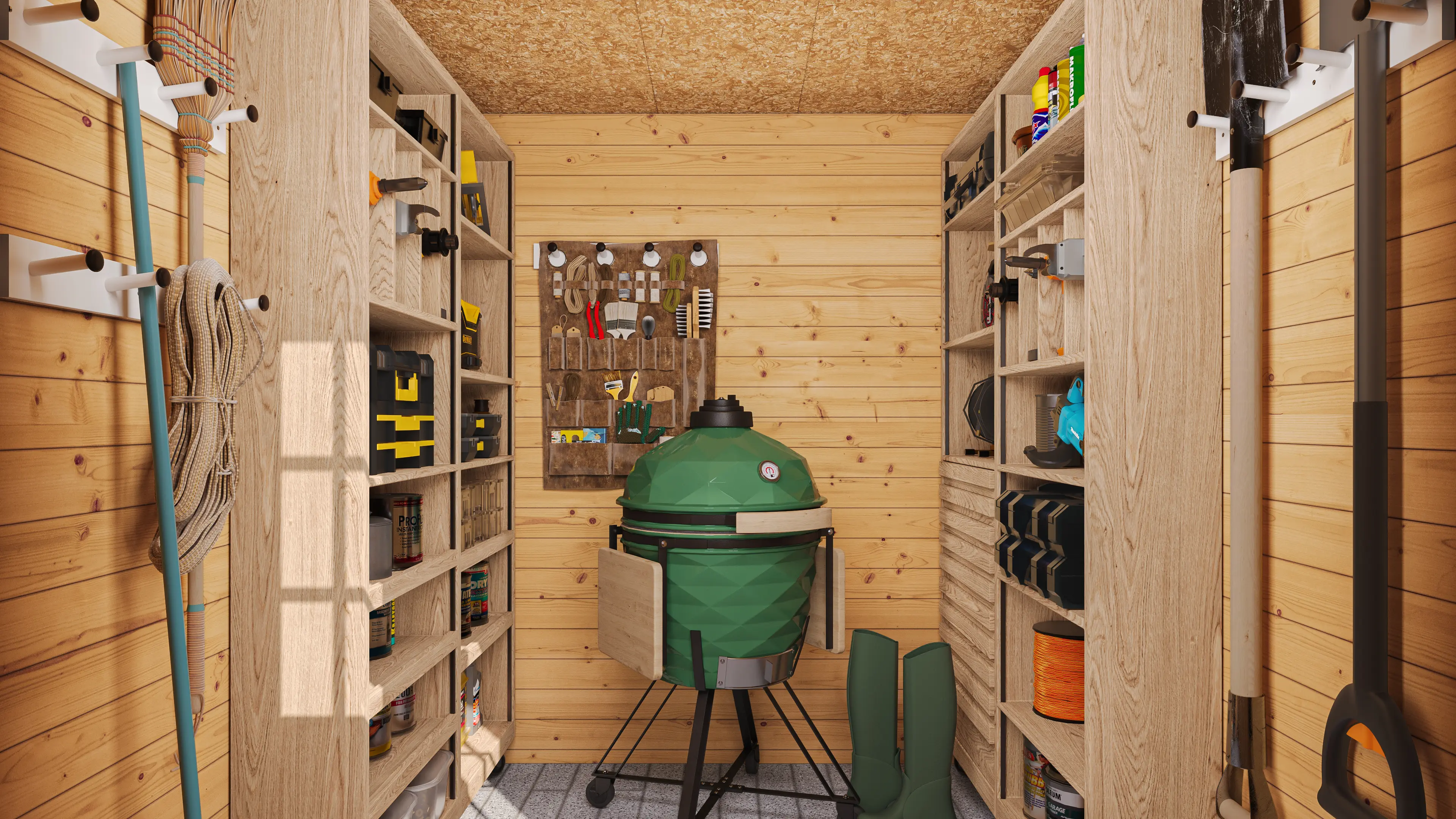 Abri de jardin en bois en bois beige 4,33 m² — contenu détaillé 5