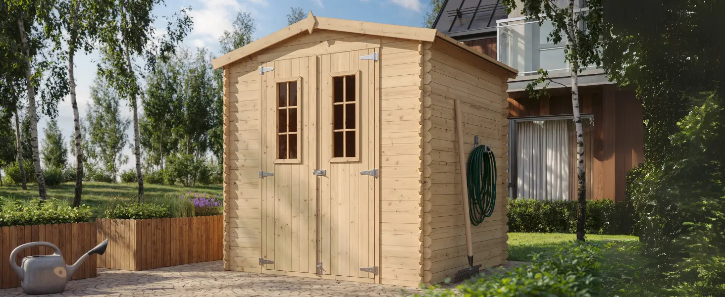 Abri de jardin en bois en bois beige 4,33 m² — contenu détaillé 6