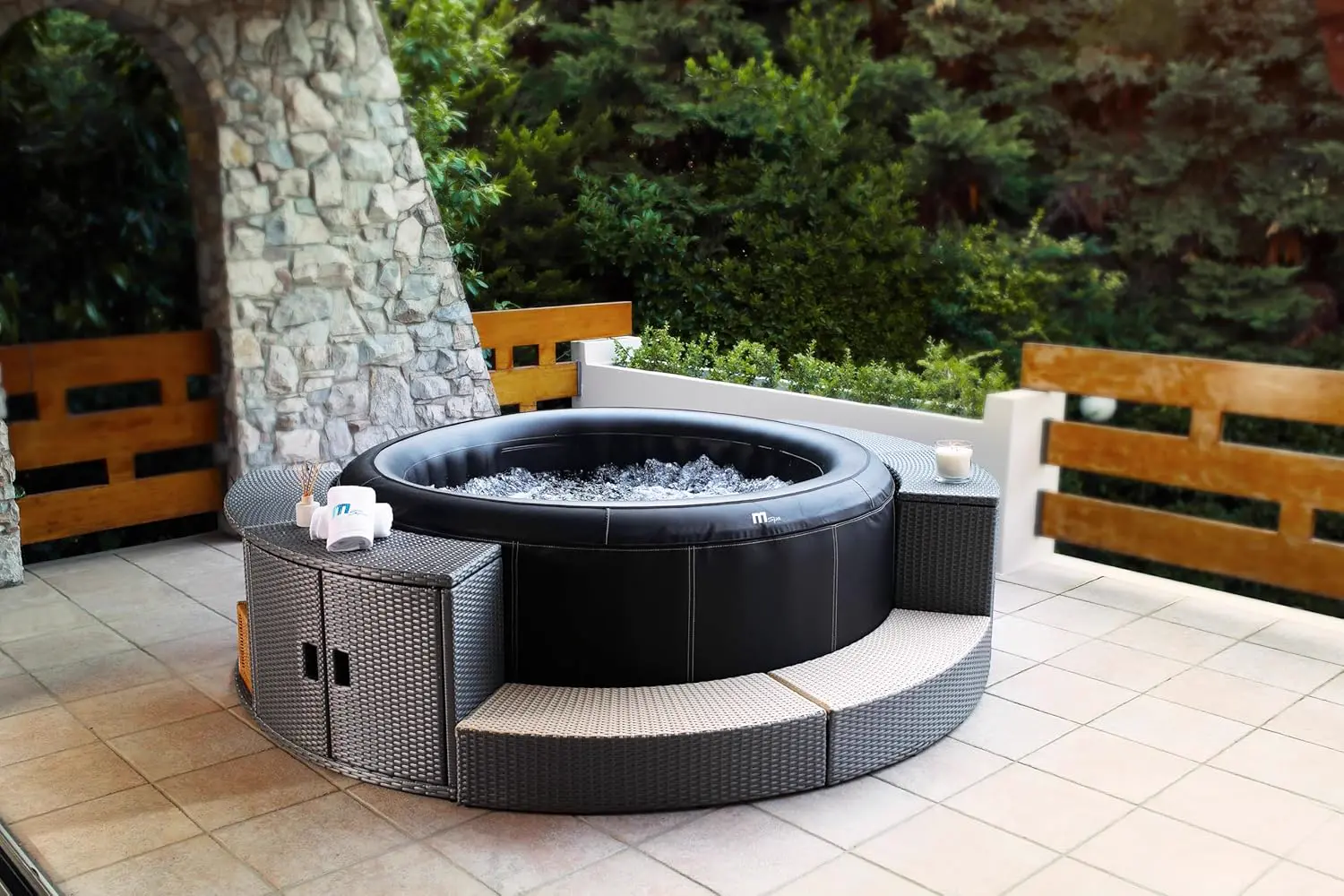 Spa gonflable 6 personnes 6 places 204 x 70 cm vue 5