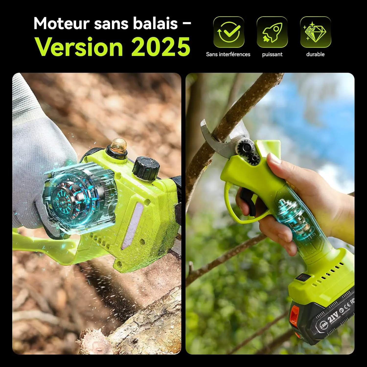 Tronçonneuse électrique en acier 2 × 2000 vue 7