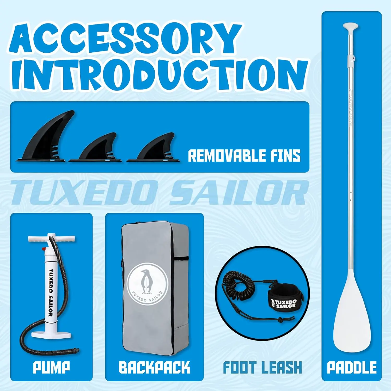 Paddle gonflable Tuxedo Sailor Paddle Gonflable Adulte vue 3