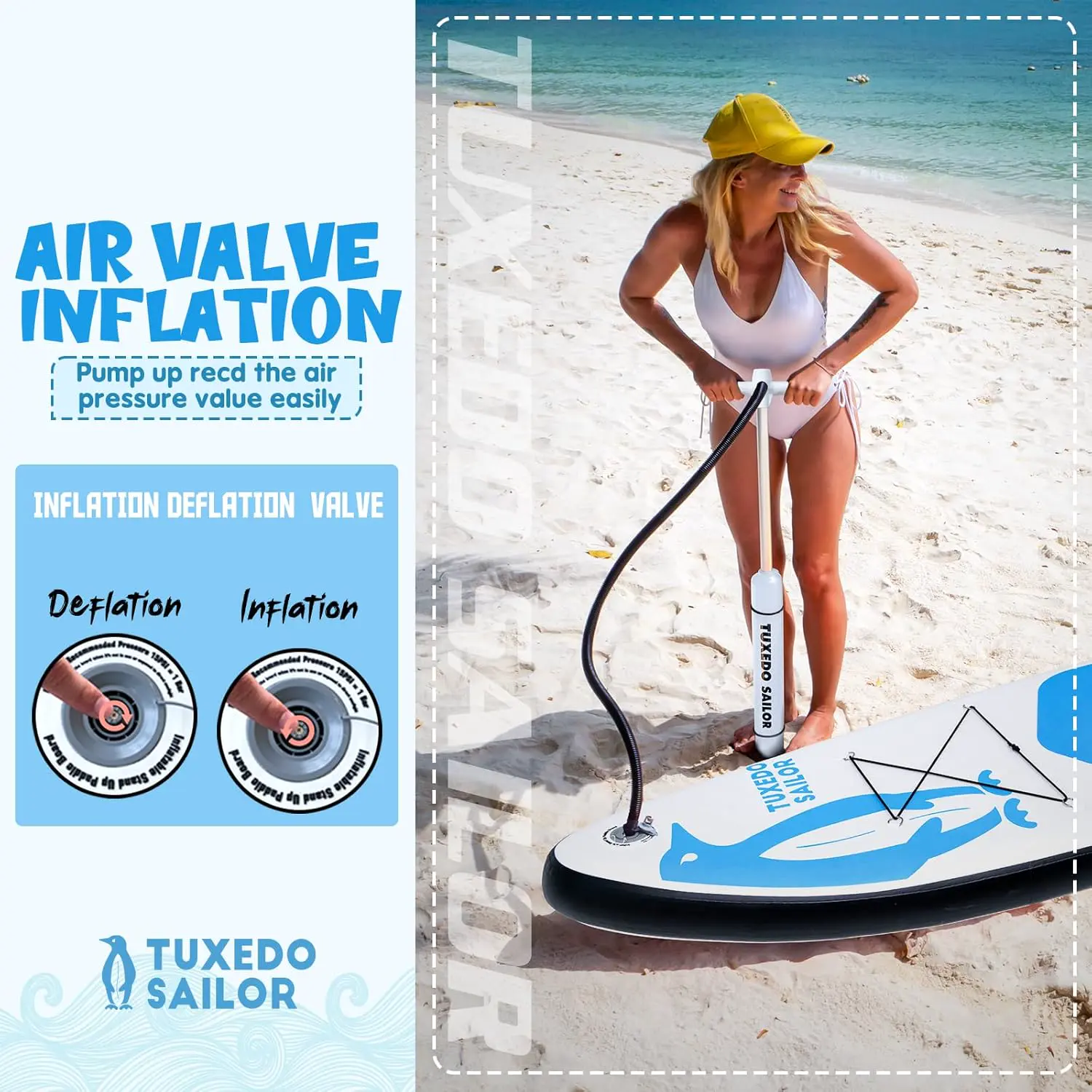 Paddle gonflable Tuxedo Sailor Paddle Gonflable Adulte vue 4