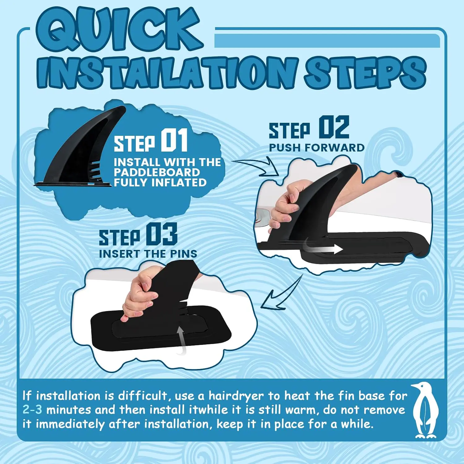 Paddle gonflable Tuxedo Sailor Paddle Gonflable Adulte vue 5