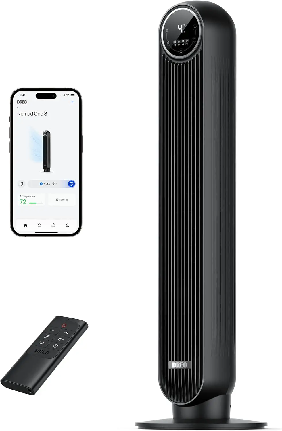 DREO Ventilateur tour intelligent avec fonction WiFi