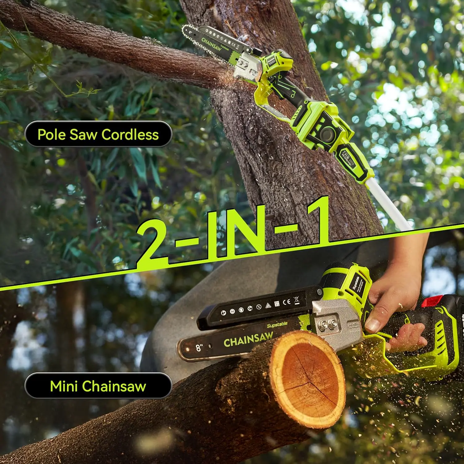 Tronçonneuse électrique en acier vue 2