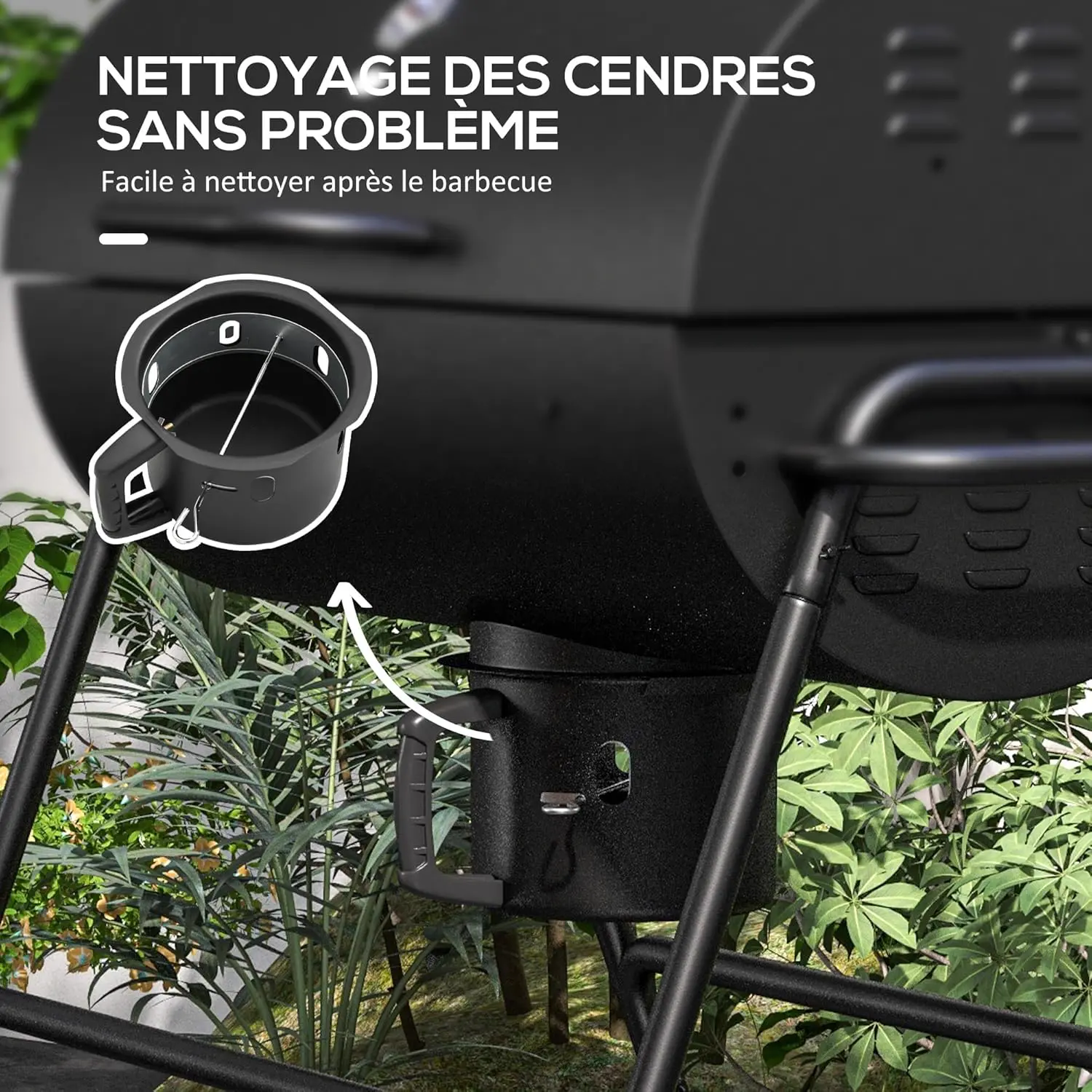 Barbecue weber en bois noir 71,5 x 102 cm vue 6