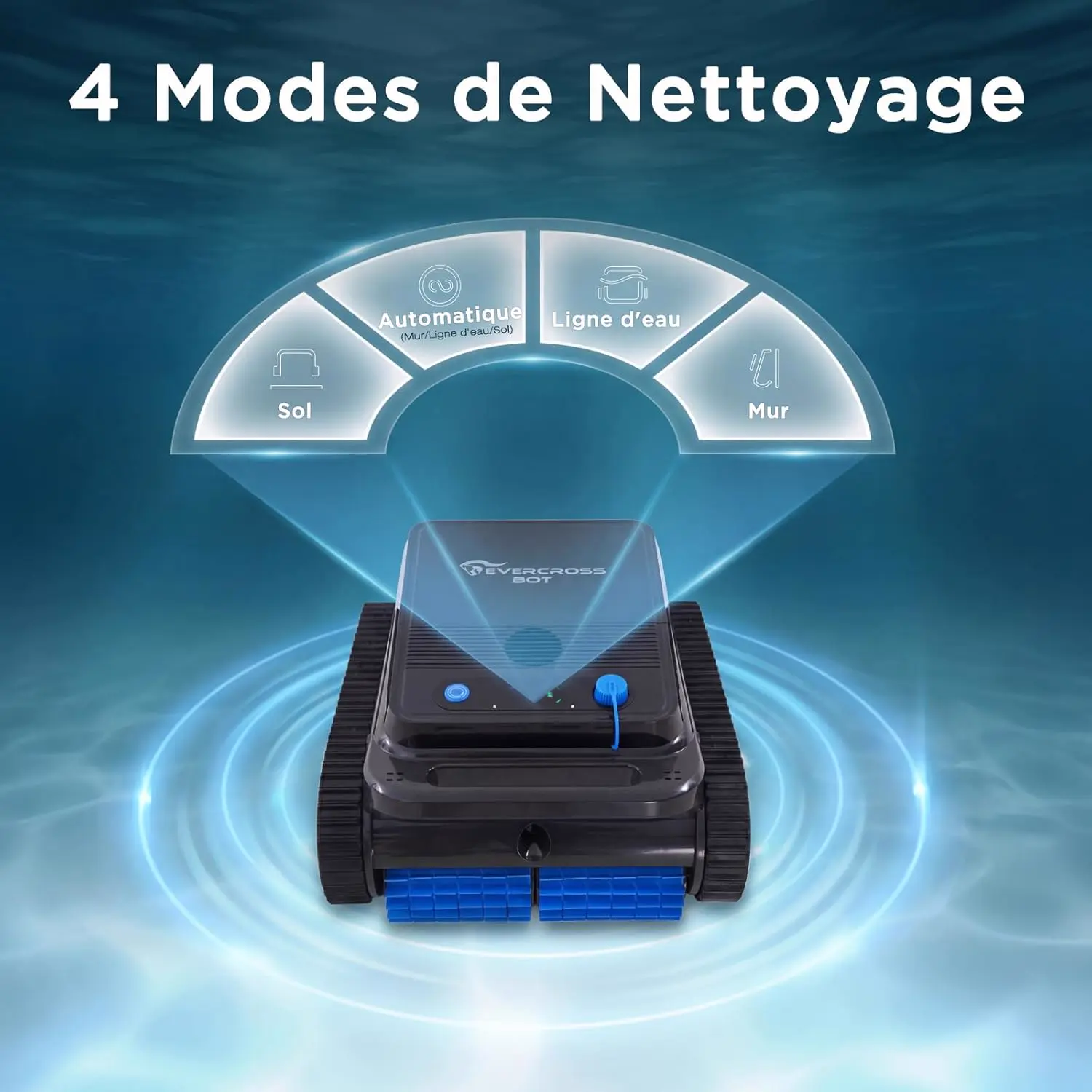 Robot piscine sable 200 m² vue 5