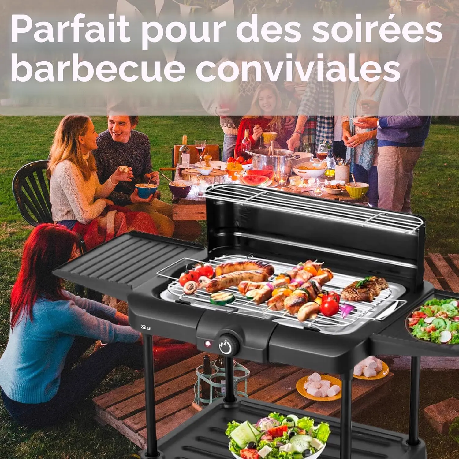 Barbecue électrique 41 x 26 cm vue 2
