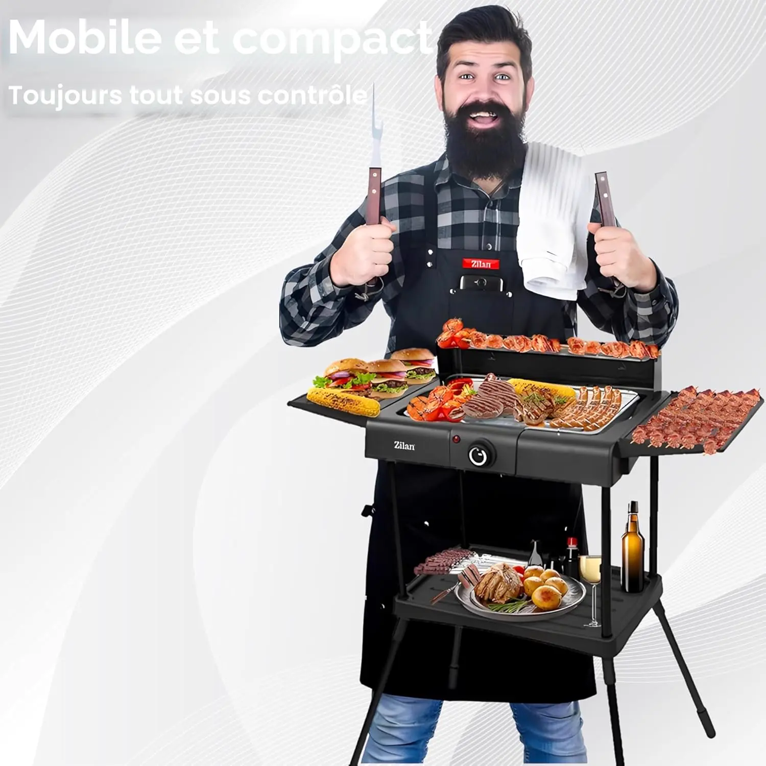 Barbecue électrique 41 x 26 cm vue 4