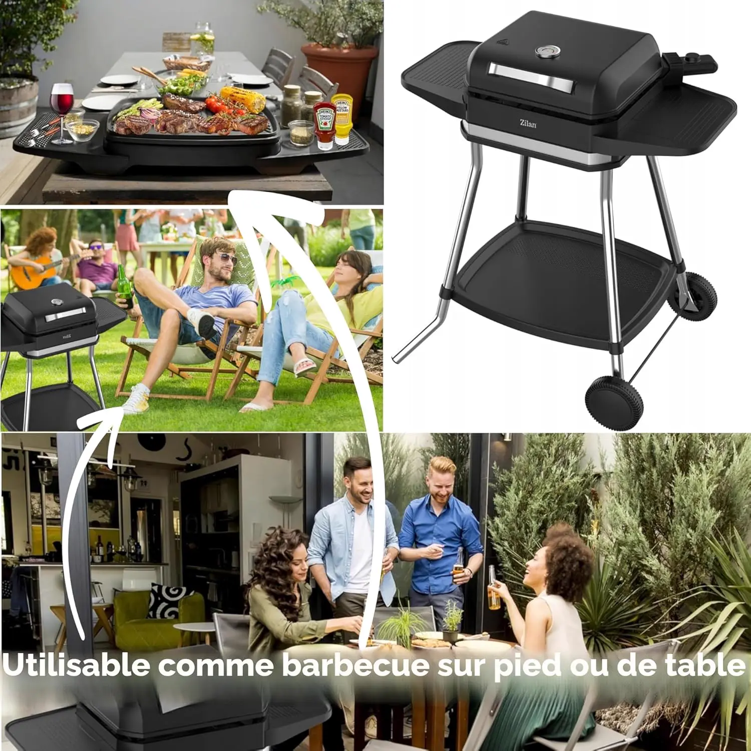 Barbecue électrique 32 x 42 cm vue 2