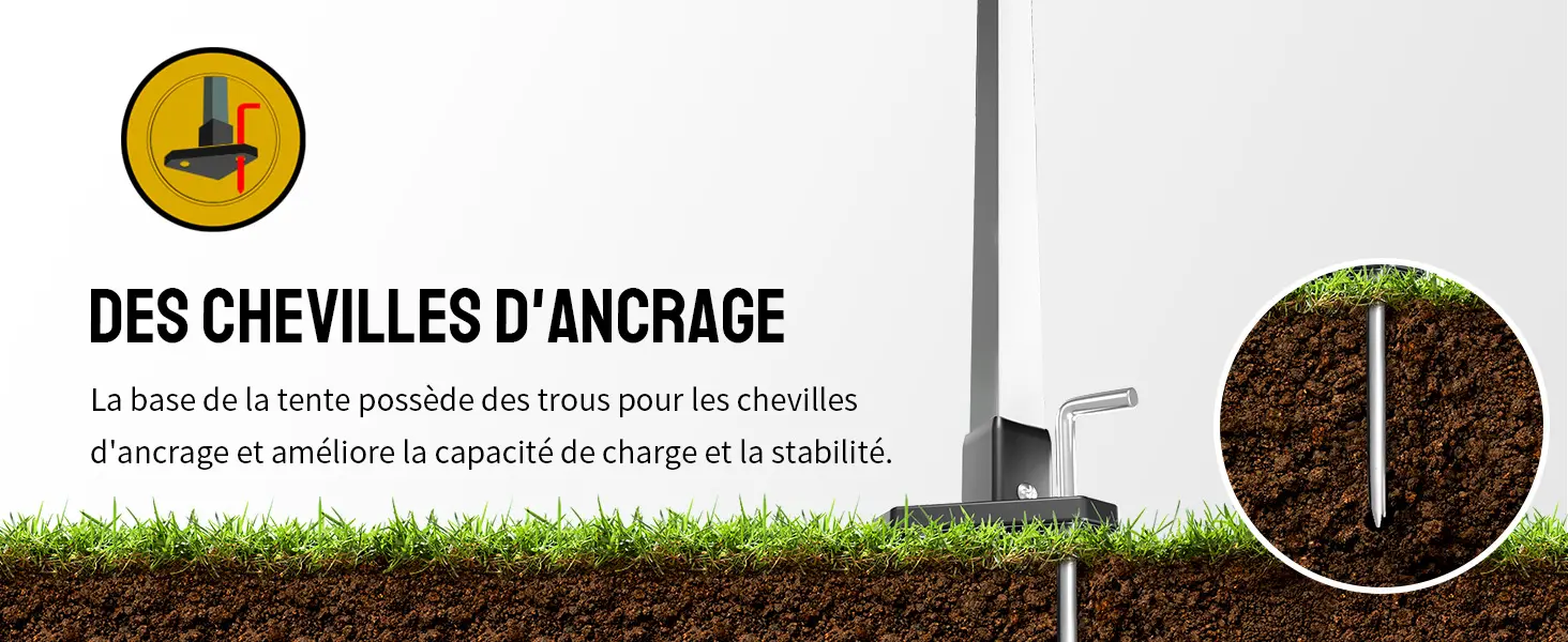 Tonnelle en acier rouge 4 x 4 m — contenu détaillé 5