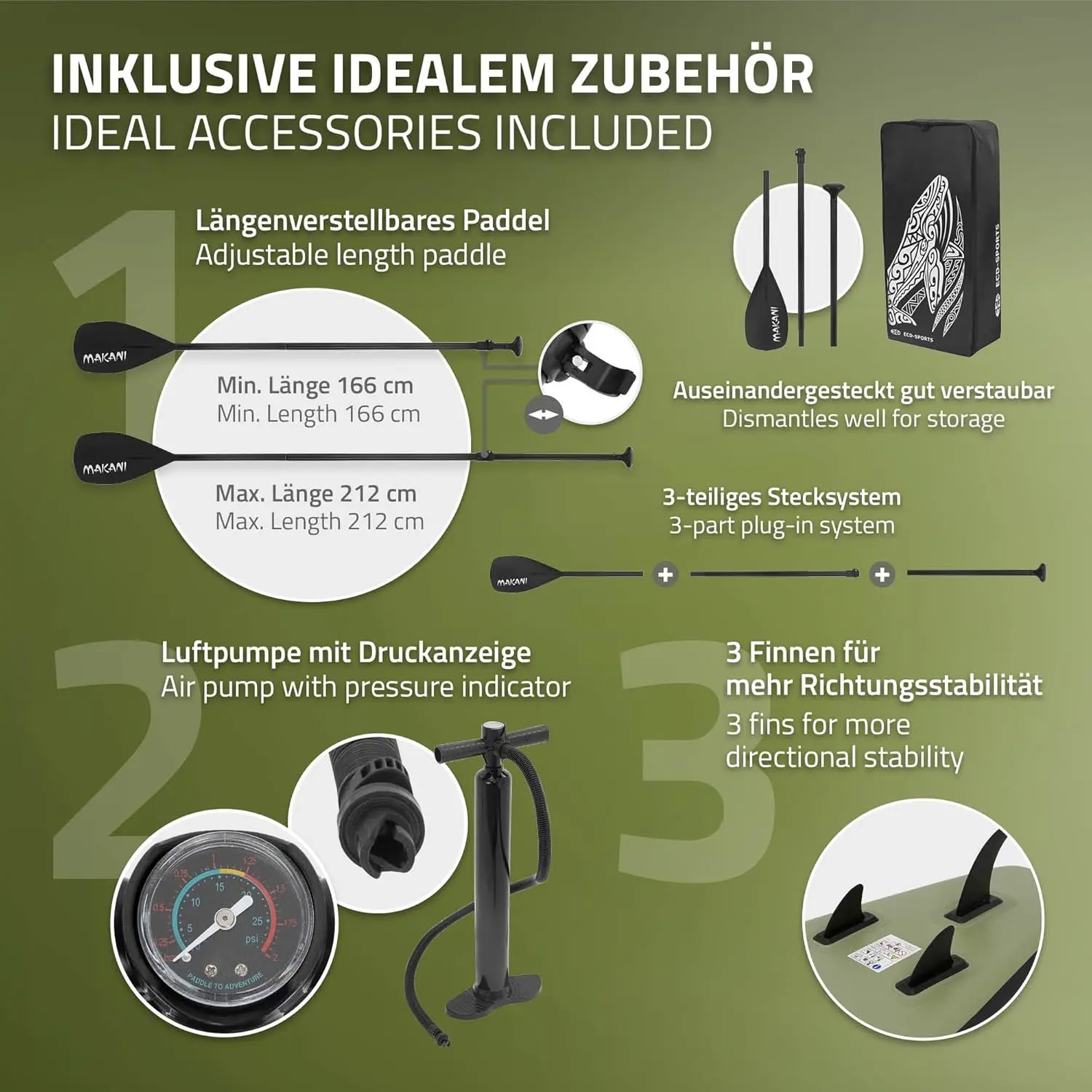 Paddle gonflable en aluminium sable vue 4