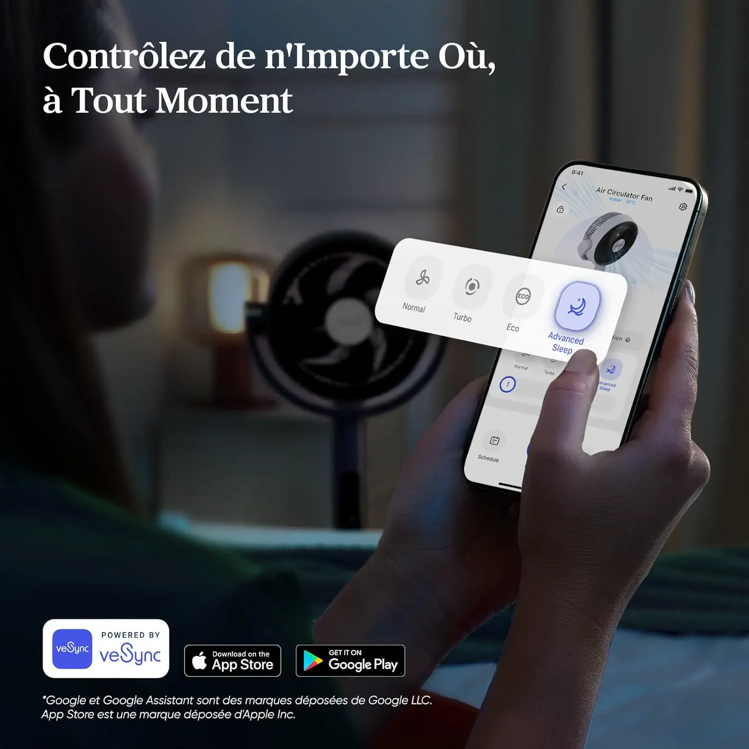 Ventilateur LEVOIT Ventilateur sur pied intelligent silencieux… vue 9
