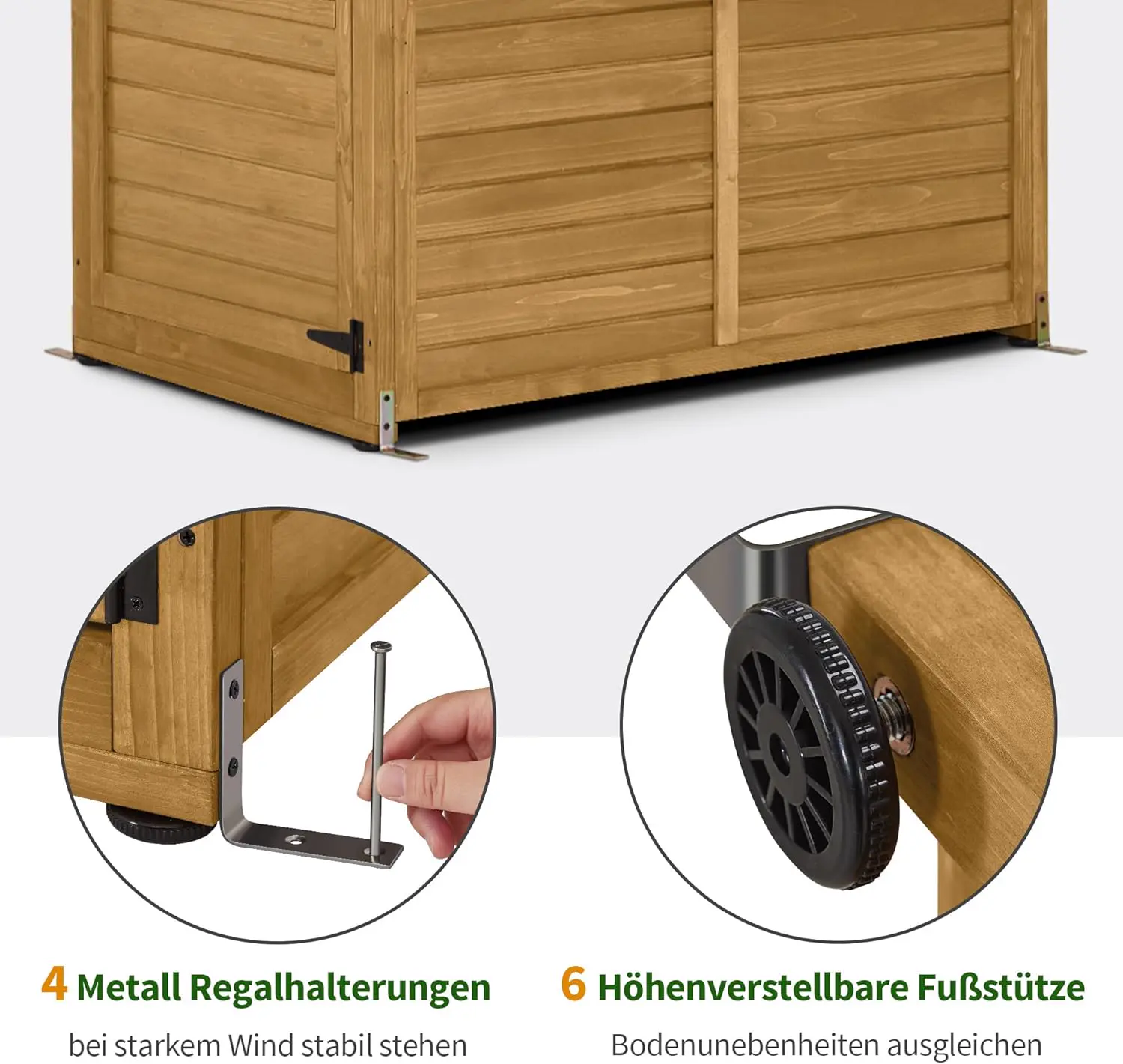 Abri de jardin en bois en bois 120 × 201 cm vue 6