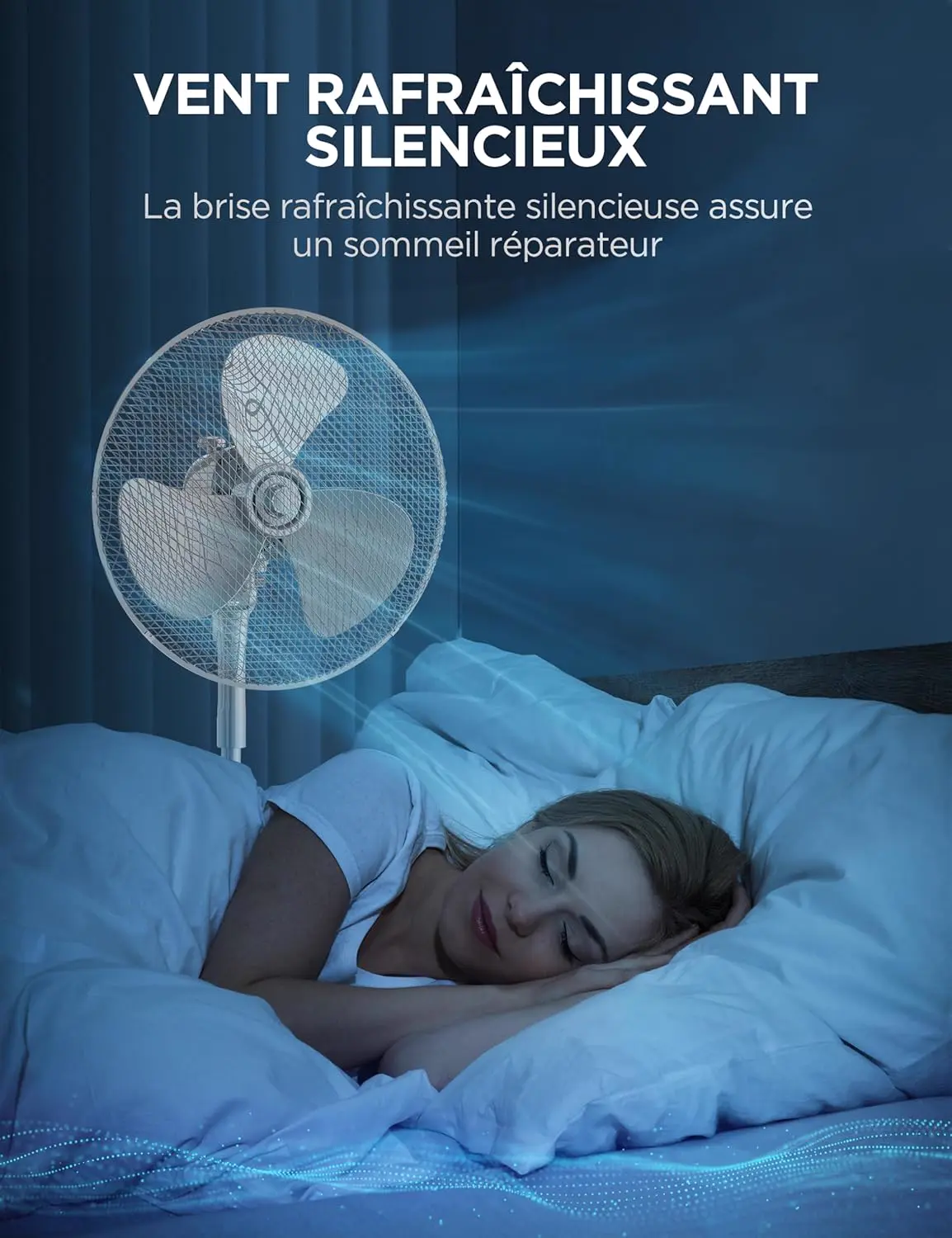 Ventilateur blanc vue 5