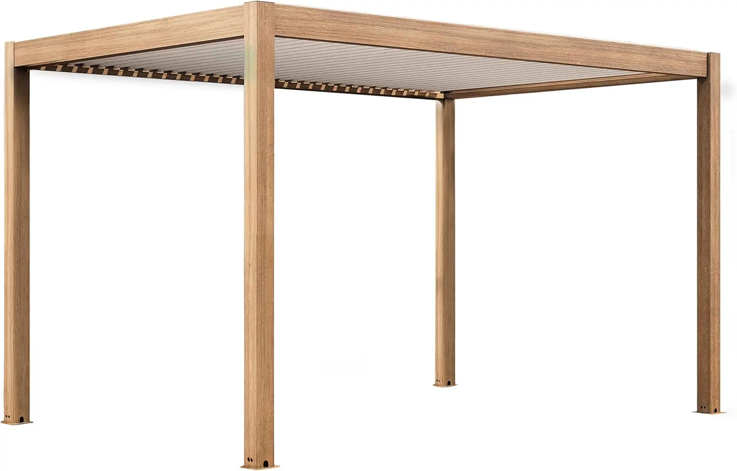 Pergola 3x4m autoportée 1 store motorisée vue 4