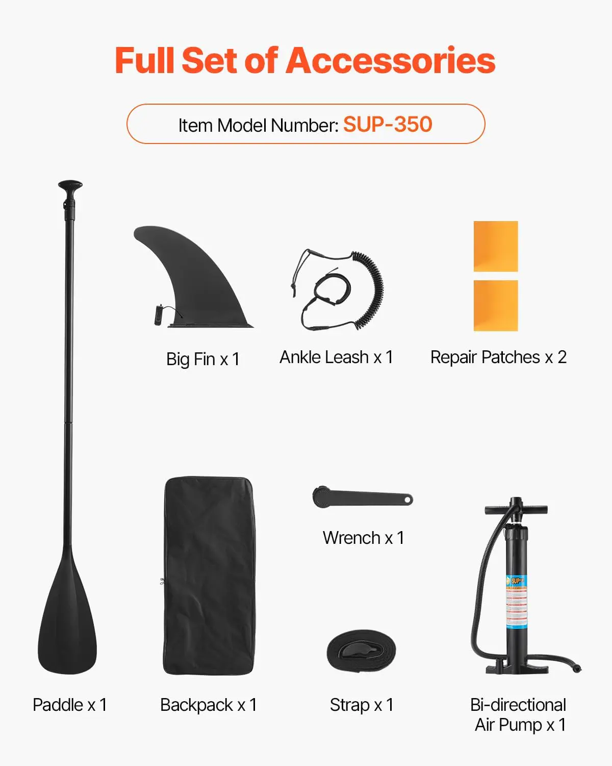 Paddle gonflable jaune vue 8