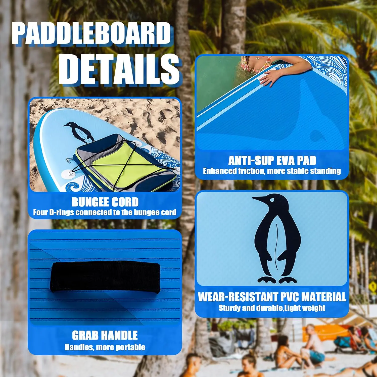 Paddle gonflable Tuxedo Sailor Paddle Gonflable Adulte vue 3
