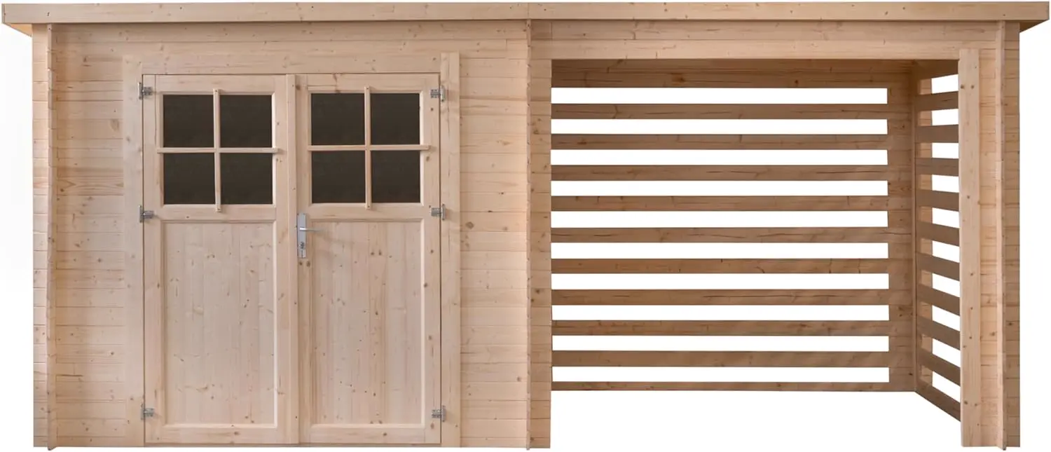 Abri de Jardin Double Espace, 10.5m², 4790 x 2200, EP 19mm, INT046