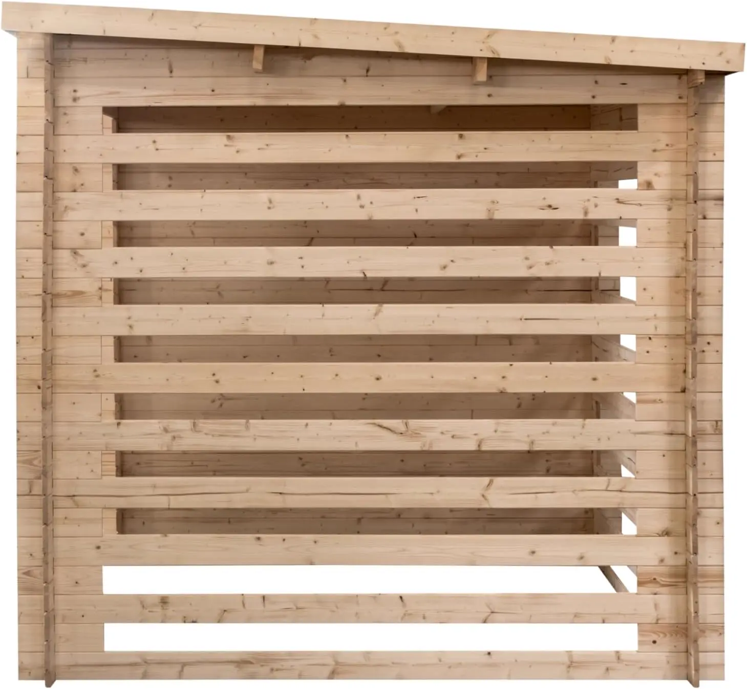 Abri de jardin en bois en bois noir 10,5m² vue 3