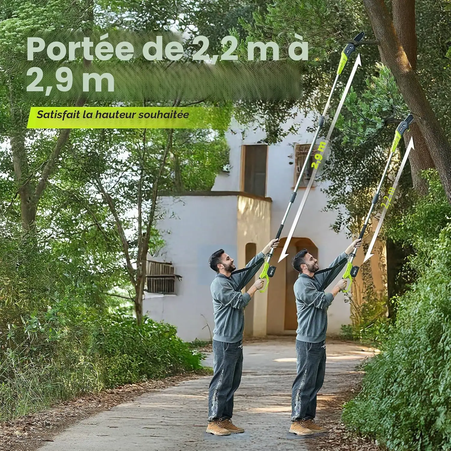 Tronçonneuse électrique en acier vue 2