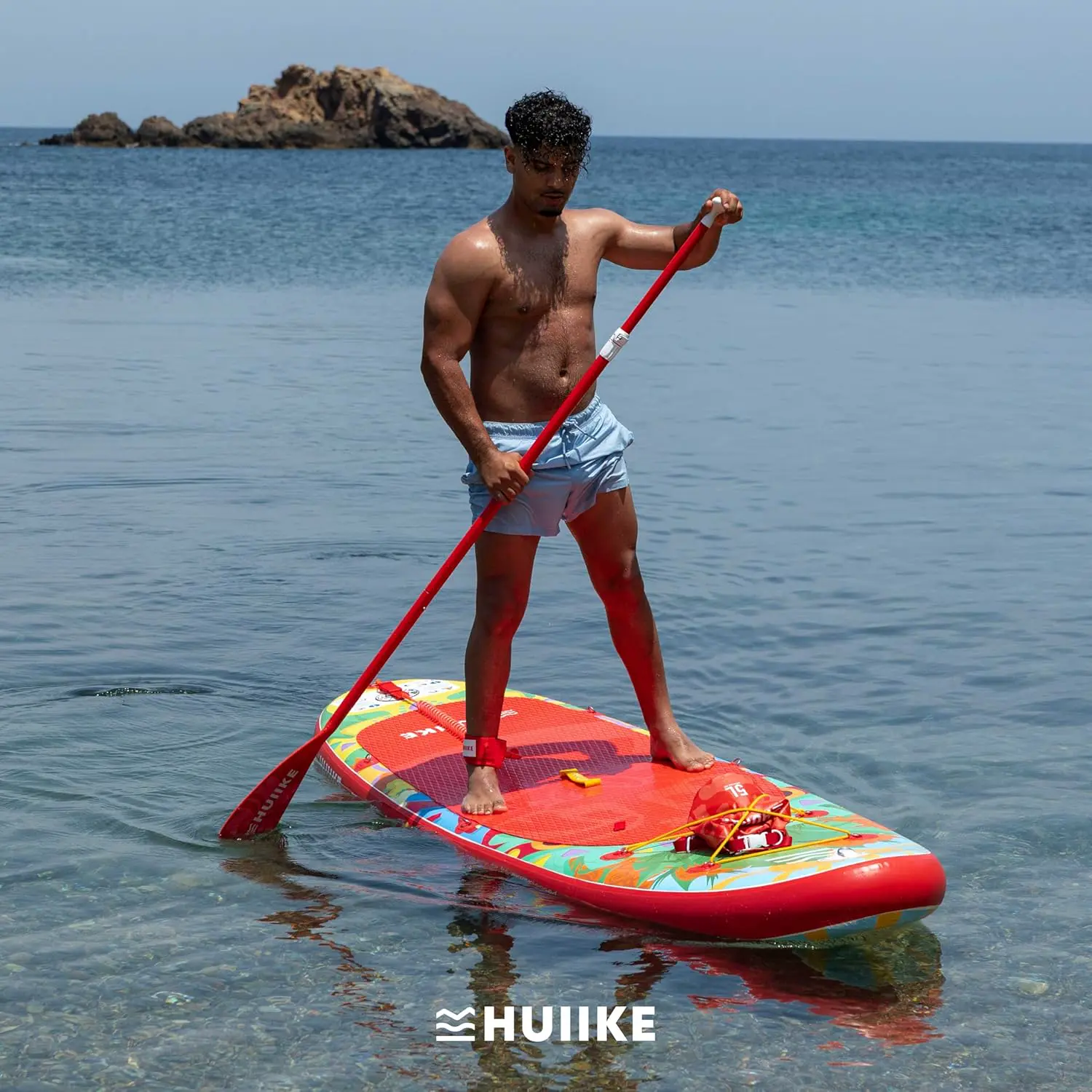 Paddle gonflable en aluminium naturel 84x15 cm vue 8